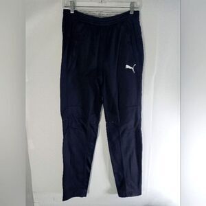 Puma Sweatpants Boy's‎ Size Medium Full Length Pants Blue White Puma Logo